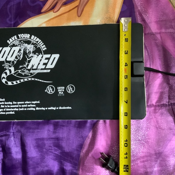 ZOO MED REPTITHERM UNDER TANK HEATER -LARGE -50-60 GAL -8x18 IN -24 WATT -RH-6 - Picture 5 of 11